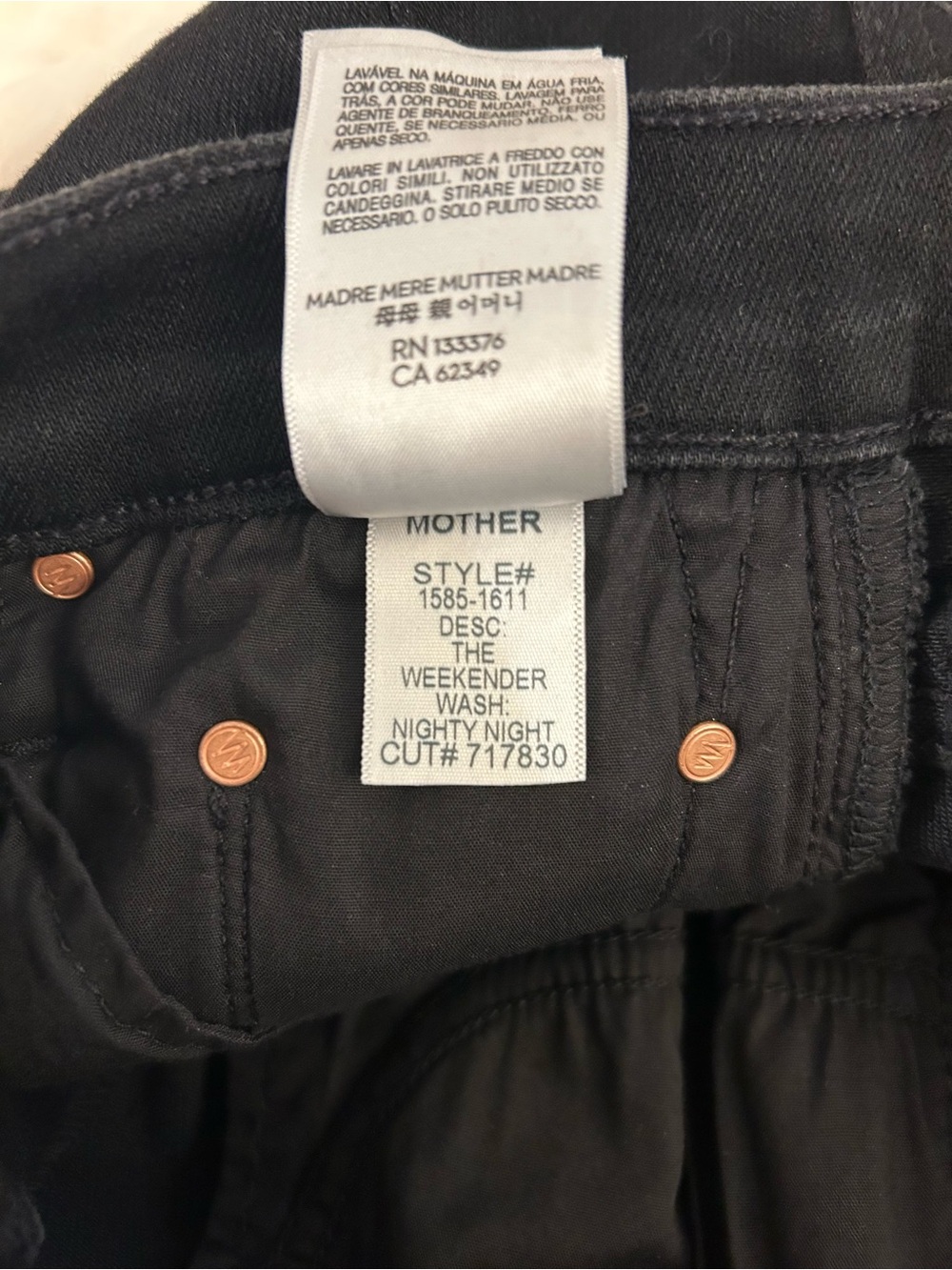 Mother The Weekend Flare Jeans in Nighty Night Size 28 - Picture 12 of 12